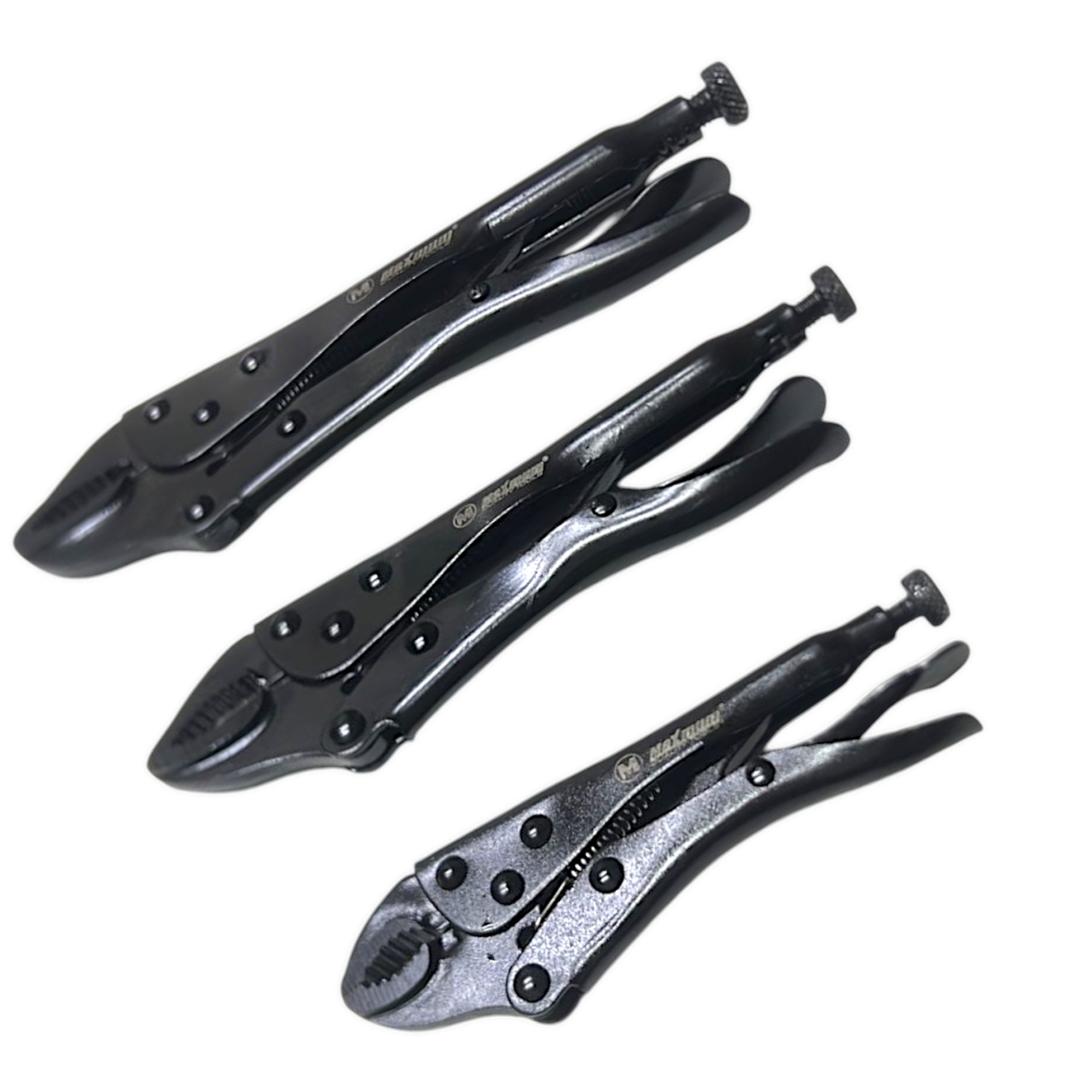 набор клещей зажимных cr-v с фиксатором 140/180/250 мм, хромированные, "maximum"  188 mx 12820 оптом