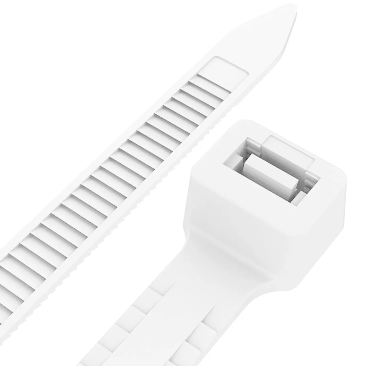 Хомуты нейлоновые  4x200 мм, 100 шт, белые, "MAXIMUM" (2618) оптом